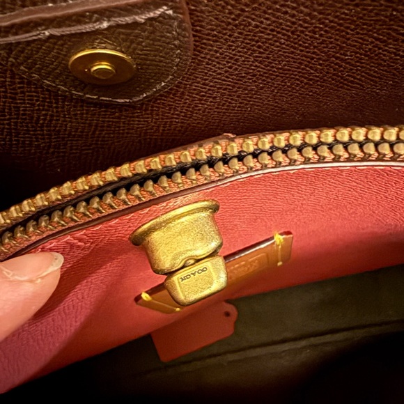 COACH Pink Willow Shoulder Bag CZ874 - Picture 10 of 11